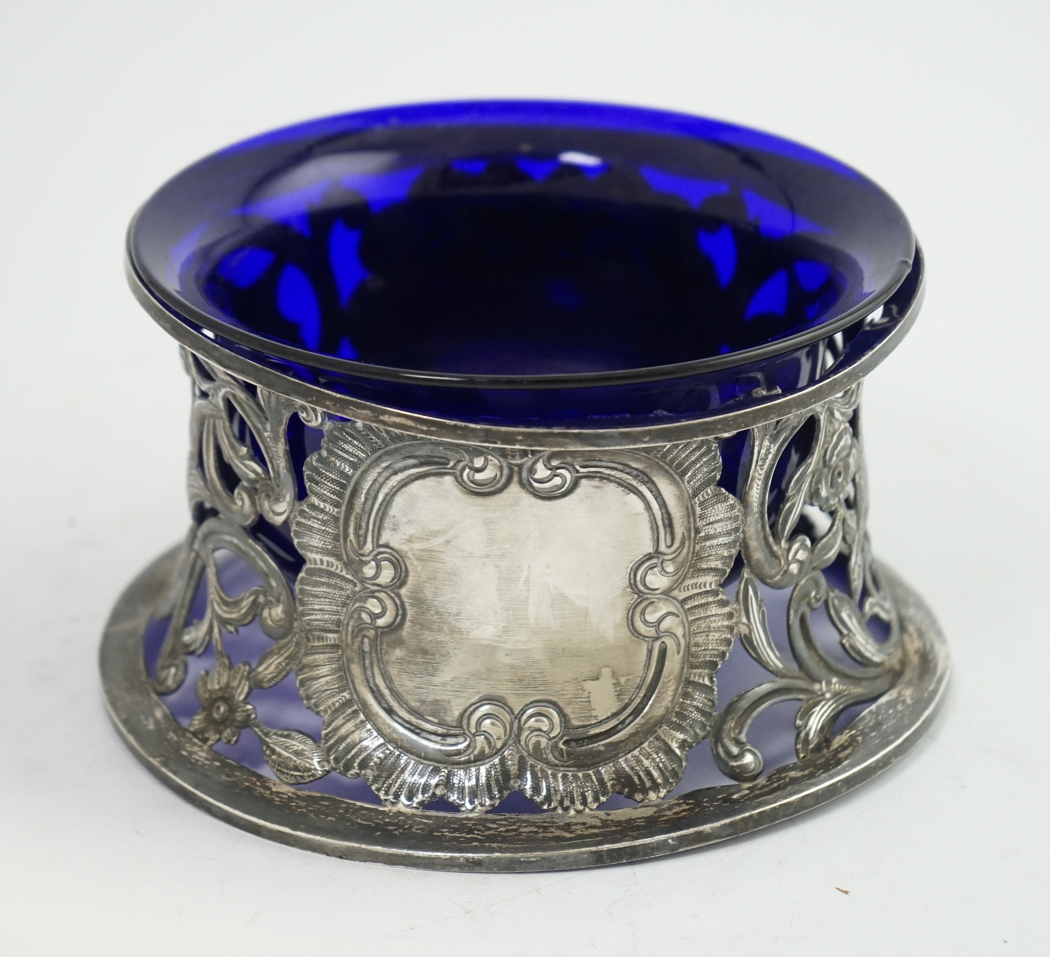 A George IV Irish pierced silver dish ring by Edward Johnson Ltd